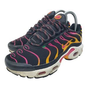 NIKE Shoes AIR MAX PLUS GS Youth Size 5Y Black Active Pink Running DX9264-001